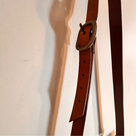 Messenger Leather Felt Brown and Gray Crossbody Bag Envelopes Style Unbranded - Picture 7 of 12